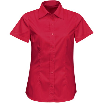 Firemná košeľa dámska krátky rukáv 100 % bavlna s úpravou pre ľahké žehlenie
