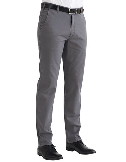 Pánske nohavice elastické Chino Denver Classic fit Brook Taverner Bežná dĺžka 81 cm
