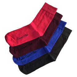 Jednofarebné veselé ponožky SmartMen