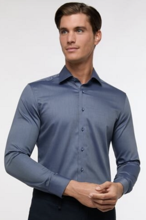 Pánska košeľa stredne modrá košeľa ETERNA Slim Fit Non Iron