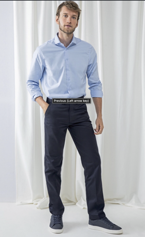 Pánske elegantné chino nohavice Regular fit Henbury