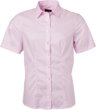 Dámská růžová košile business krátký rukáv