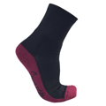 Pánské ponožky teplé černé s barevným froté chodidlem SmartMen