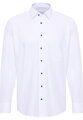 Strečová biela pánska košeľa ETERNA Comfort fit s kontrastom