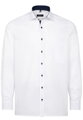 Pánska košeľa ETERNA Comfort Fit Royal Oxford biela s modrým kontrastom Non Iron