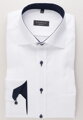 Pánska košeľa ETERNA Comfort Fit Royal Oxford biela s modrým kontrastom Non Iron