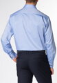 Pánska košeľa ETERNA Comfort Fit Royal Oxford modrá s navy kontrastom Non Iron - predľžený rukáv 68 cm