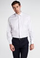 ETERNA Comfort Fit biela nepresvitajúca košeľa Rypsový keper 100% bavlna Non Iron na manžetové gombíky