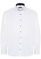 ETERNA Comfort Fit pánska košeľa biela nie presvitajúca s tmavo modrým kontrastom Non iron Cover