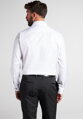 ETERNA Comfort Fit pánska košeľa biela nie presvitajúca s čiernými gombíkmi Non iron Cover