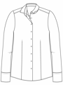 ETERNA Modern Classic dámska biela cover blúzka dlhý rukáv rypsový keper 100% bavlna Non Iron