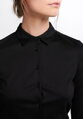 Žakárová čierna dámska blúzka ETERNA Fitted (Slim Fit) bavlna Easy Iron