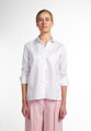 Dámska biela blúzka ETERNA Loose fit Easy Iron 100% bavlna
