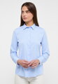 Dámska modrá prúžkovaná košeľa ETERNA Regular stretch