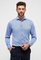 ETERNA Modern Fit modrá košeľa s jemnou štruktúrou 100% bavlna Non iron
