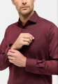 ETERNA Modern Fit bordová košeľa s jemnou štruktúrou 100% bavlna Non iron