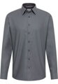 ETERNA Modern fit čierno sivá košeľa s jemnou štruktúrou Non Iron