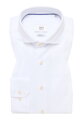 1863 BY ETERNA Jersey luxusná pletená pánska košeľa biela Modern Fit super soft Easy Care