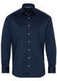 ETERNA Modern Fit pánska strečová košeľa formálna tmavo modrá Navy Easy Care