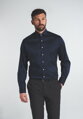 ETERNA Modern Fit pánska strečová košeľa formálna tmavo modrá Navy Easy Care