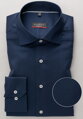 ETERNA Modern Fit pánska strečová košeľa formálna tmavo modrá Navy Easy Care