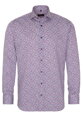 ETERNA Modern Fit košeľa dlhý rukáv 100% bavlna Non Iron červeno modrý kvetinový vzor