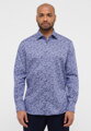 ETERNA Modern fit košeľa kvetinový motív modrá Non Iron