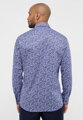 ETERNA Modern fit košeľa kvetinový motív modrá Non Iron