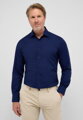 ETERNA Slim fit Oxford tmavomodrá košeľa s kontrastom Non Iron