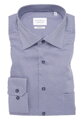 ETERNA Modern fit modrá károvaná košeľa s potlačou Non Iron