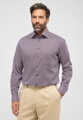 ETERNA Modern fit modrá károvaná košeľa s potlačou Non Iron