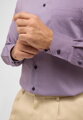 ETERNA Modern fit modrá károvaná košeľa s potlačou Non Iron
