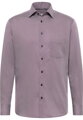 ETERNA Modern fit modrá károvaná košeľa s potlačou Non Iron