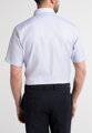 Pánska košeľa ETERNA Modern Fit svetlomodrá s navy kontrastom Non Iron krátky rukáv