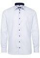Pánska košeľa ETERNA Modern Fit svetlomodrá s navy kontrastom Non Iron