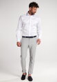 1863 BY ETERNA luxusná keprová košeľa biela Modern Fit super soft Non Iron