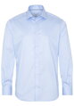 1863 BY ETERNA luxusná keprová košeľa modrá Modern Fit super soft Non Iron