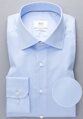 1863 BY ETERNA luxusná keprová košeľa modrá Modern Fit super soft Non Iron