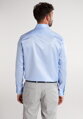 1863 BY ETERNA luxusná keprová košeľa modrá Modern Fit super soft Non Iron