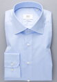 1863 BY ETERNA luxusná keprová košeľa modrá Modern Fit super soft Non Iron
