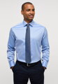 1863 BY ETERNA luxusná keprová košeľa modrá Modern Fit super soft Non Iron