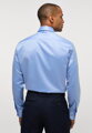 1863 BY ETERNA luxusná keprová košeľa modrá Modern Fit super soft Non Iron