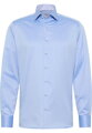 1863 BY ETERNA luxusná keprová košeľa modrá Modern Fit super soft Non Iron