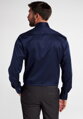 1863 BY ETERNA luxusná keprová košeľa polnočná modrá Modern Fit super soft Non Iron