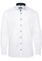 Pánska košeľa ETERNA Modern Fit Royal Oxford biela s modrým kontrastom Non Iron