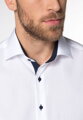 Pánska košeľa ETERNA Modern Fit Royal Oxford biela s modrým kontrastom Non Iron