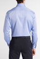 Pánska košeľa ETERNA Modern Fit Royal Oxford modrá s navy kontrastom Non Iron predľžený rukáv