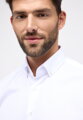Pánska biela nežehlivá košeľa Button-down ETERNA Modern Fit zo 100% bavlny Non Iron Cover