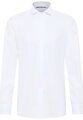 ETERNA Modern Fit fraková biela nepresvitajúca košeľa dlhý rukáv Rypsový keper Non Iron 100% bavlna Francúzska manžeta Cover
