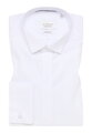 ETERNA Modern Fit fraková biela nepresvitajúca košeľa dlhý rukáv Rypsový keper Non Iron 100% bavlna Francúzska manžeta